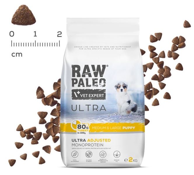 RAW PALEO Ultra Truthahn Medium Large Puppy 2 kg